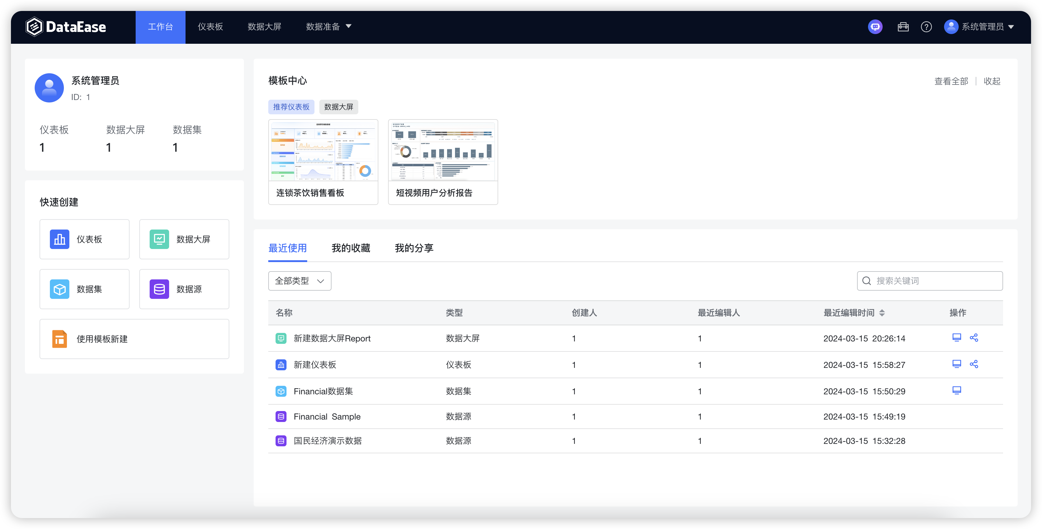 DataEase数据可视化分析工具 v2.10.13