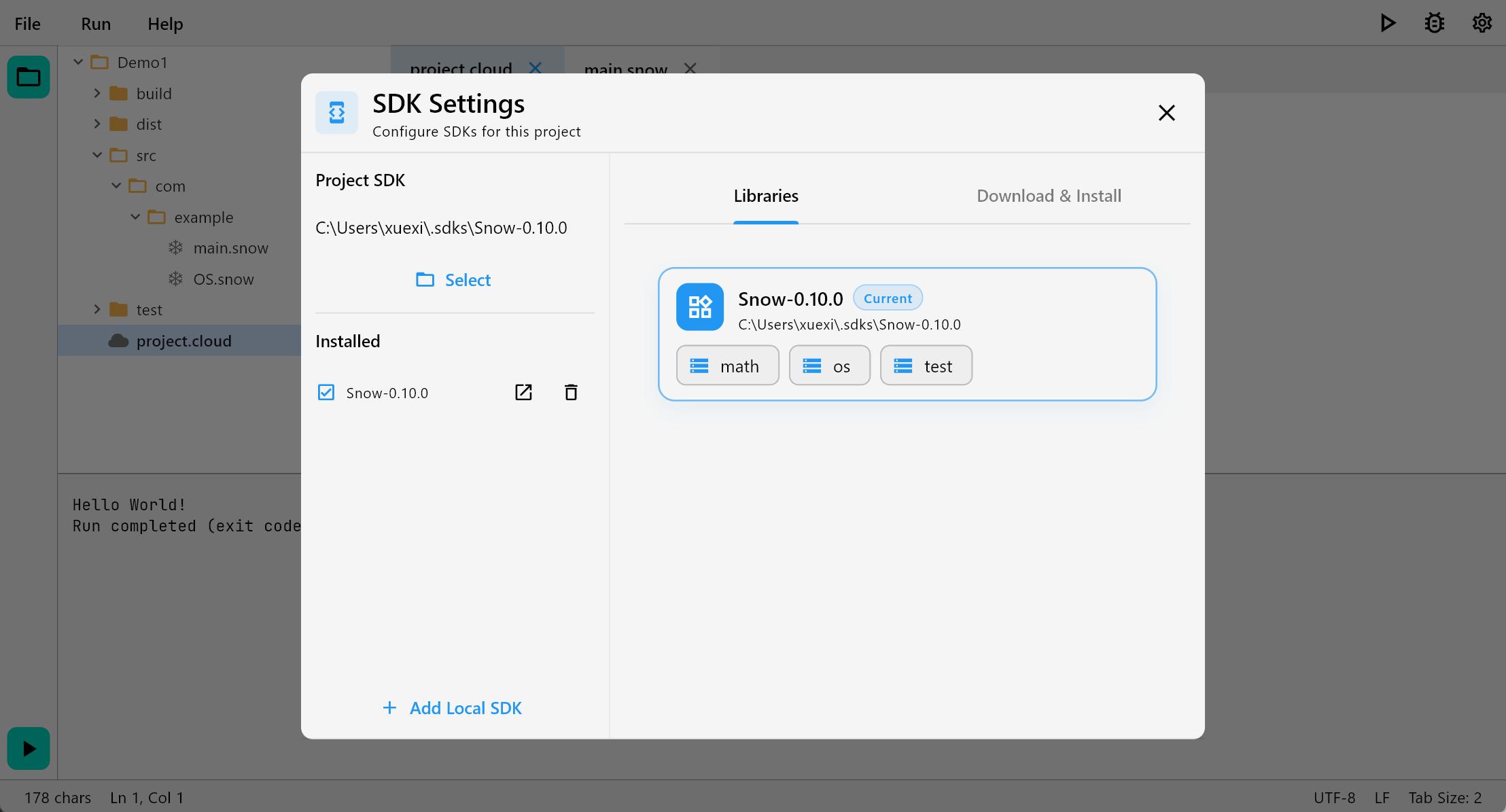 Snow编程语言 v0.10.0